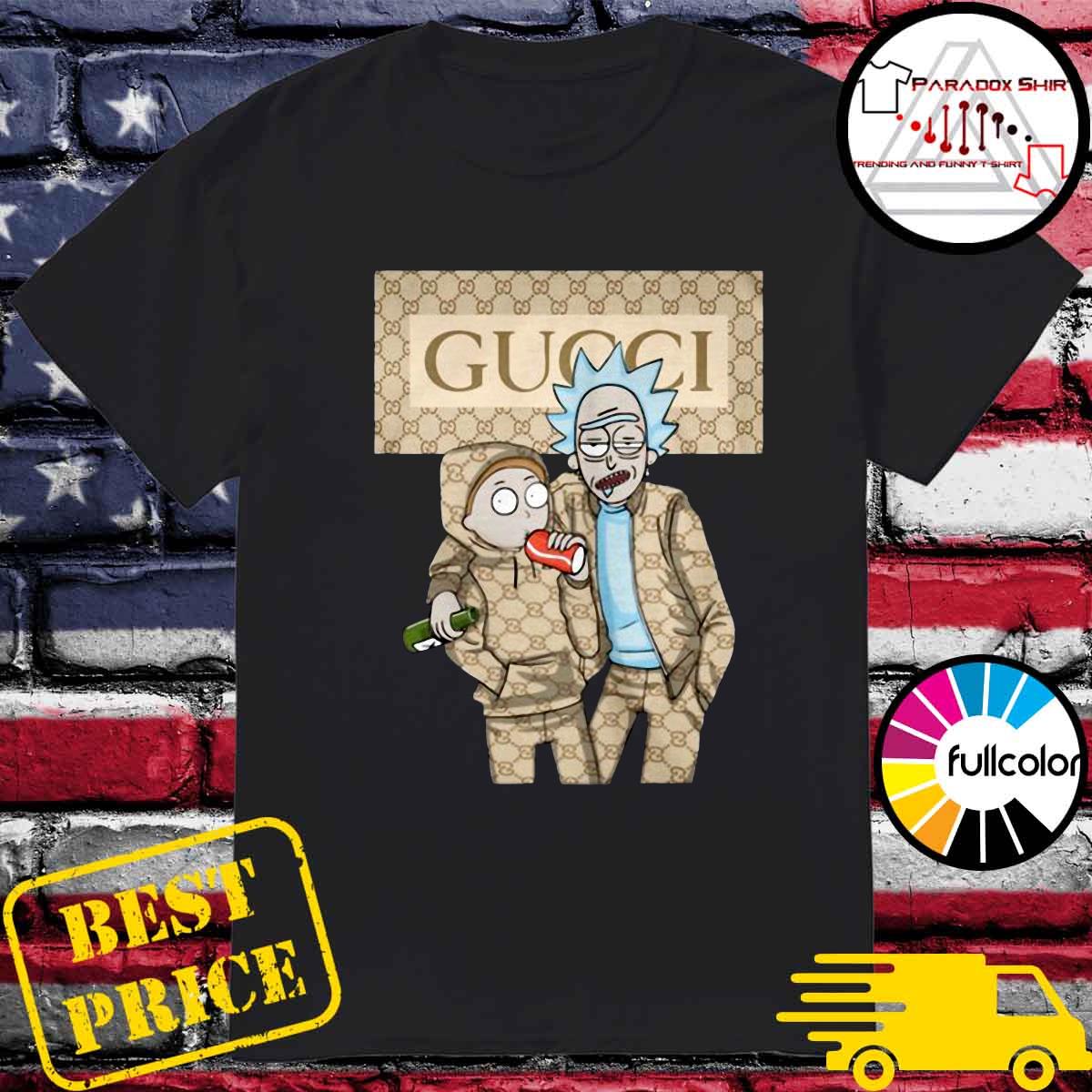 Official Rick And Morty With Gucci Fashion Shirt