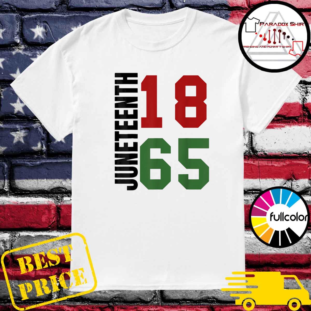 Proud black african american for juneteenth shirt