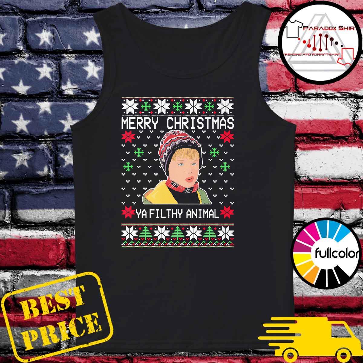 Home Alone Kevin Merry Christmas Ya Filthy Animal Ugly Christmas Sweater, Hoodie, Sweater, Long Sleeve And Tank Top