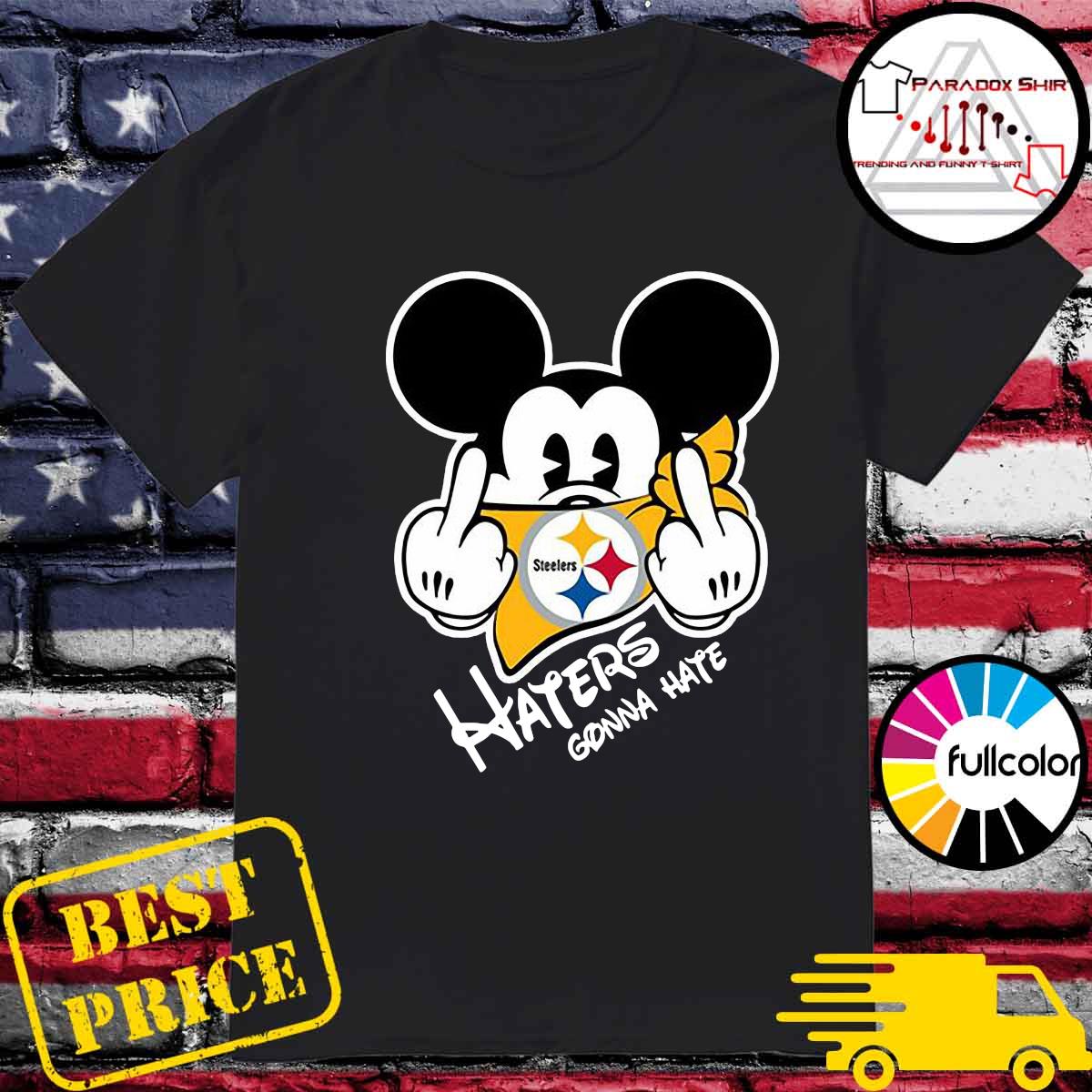 NFL Pittsburgh Steelers Haters Gonna Hate Mickey Mouse T-Shirt -  TeeNaviSport