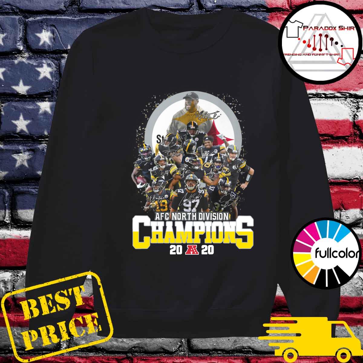 steelers afc north champions t shirt